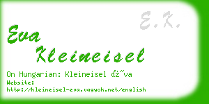 eva kleineisel business card